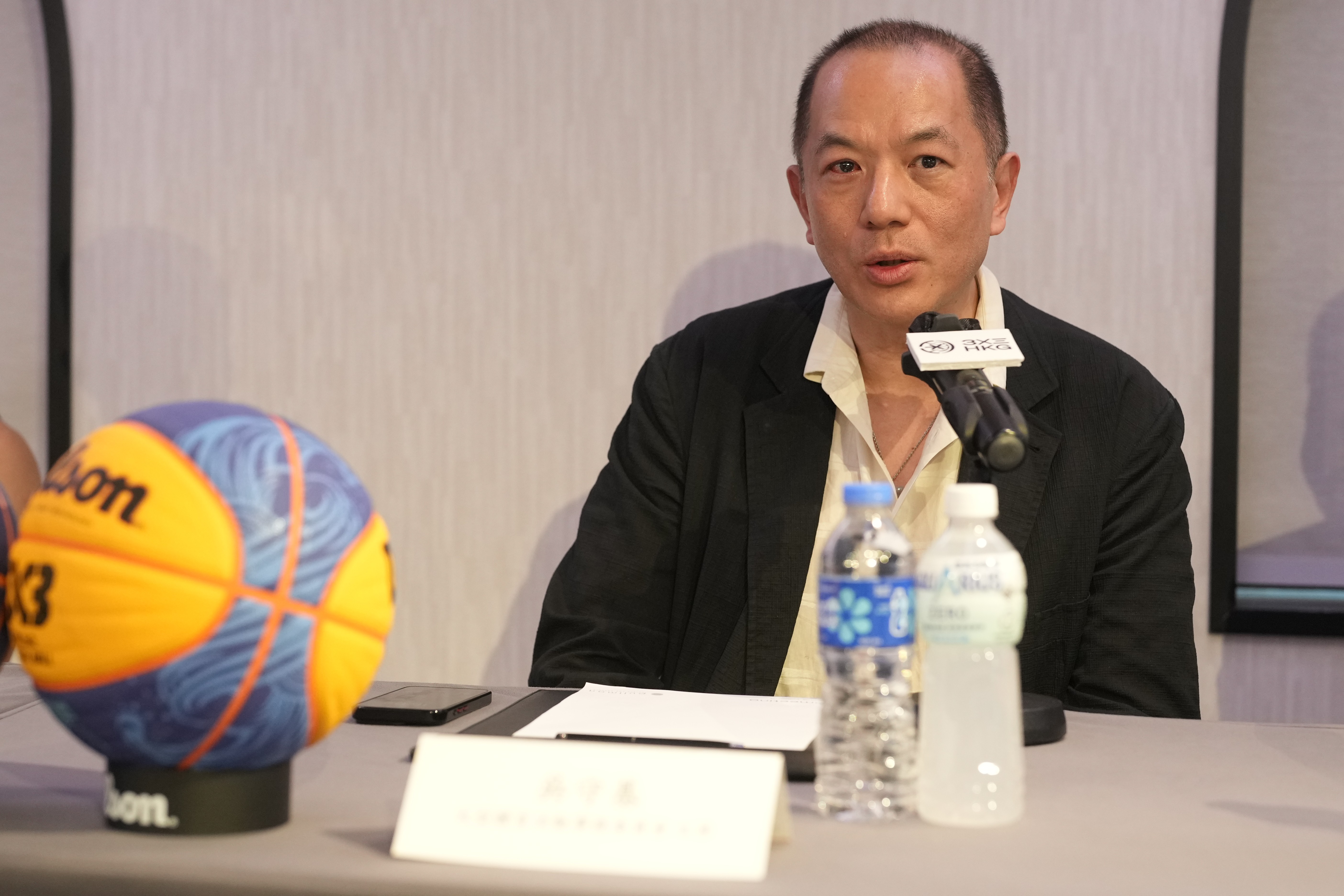 圖三：大型體育活動事務委員會主席吳守基先生到場支持活動