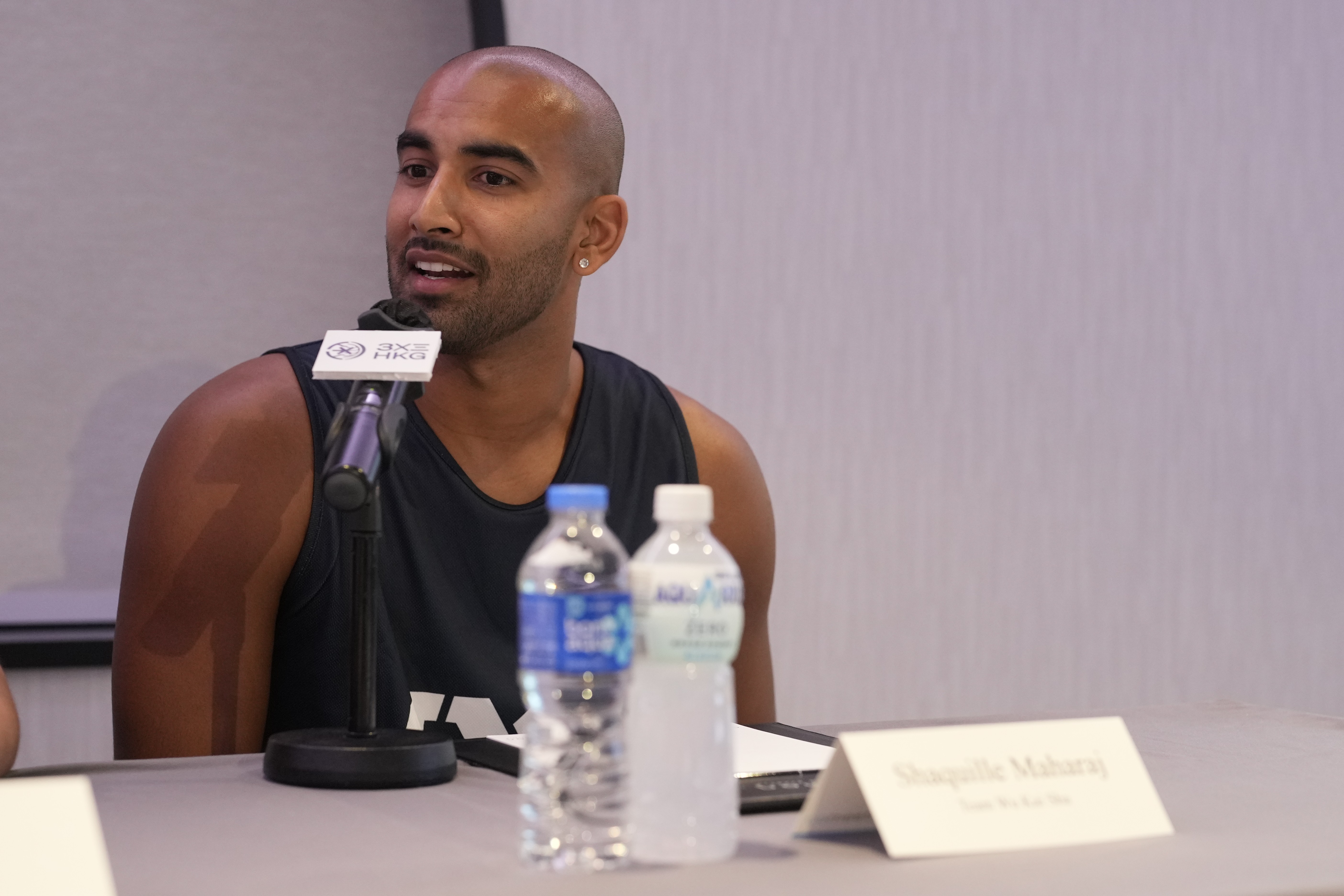 圖六：烏溪沙隊唯一的外國球員馬哈拉 (Shaquille Maharaj) 表示國際球賽能令自己球技有進步